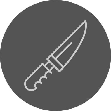 Bıçak. Web simgesi basit illüstrasyon 