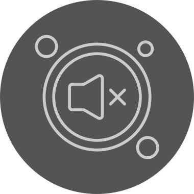 Dilsiz ağ simgesi vektör illüstrasyonu