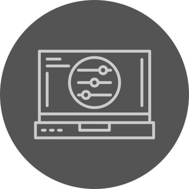 Ayarlar web simgesi basit illüstrasyon