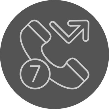 Cevapsız çağrı. Web simgesi basit illüstrasyon