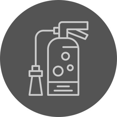  Yangın söndürücü ağ simgesi vektörünü ateşle 