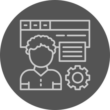 seo konsept simgesi, vektör illüstrasyonu basit tasarım