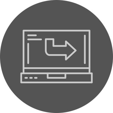 Web simgesini basit bir illüstrasyonla gönder