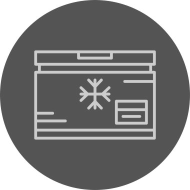 Freezer web icon simple illustration