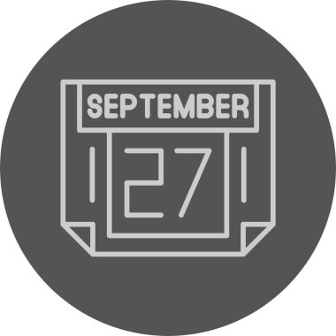 Temiz bir tasarıma sahip bir takvim günü simgesinin vektör illüstrasyonu.