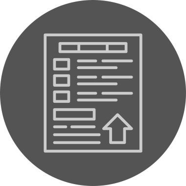 Siyah arkaplanda SERP simgesi izole edildi