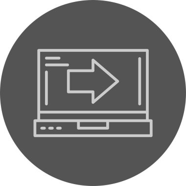 ok Ağı simgesi basit illüstrasyon