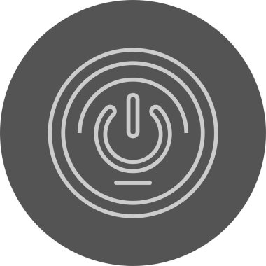 Güç simgesi, basit vektör çizim