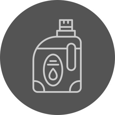 Deterjan Web simgesi basit illüstrasyon