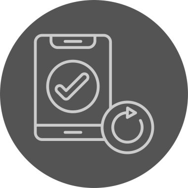 Simgeyi Döndür, Renkli Vektör İllüstrasyonu