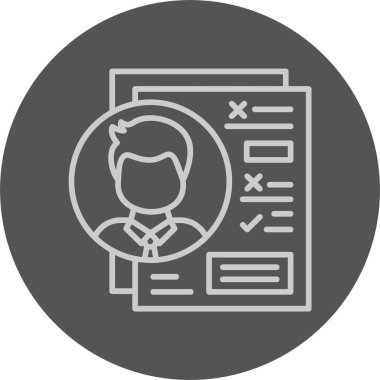 Değerlendirme Web Simgesi, Basit İllüstrasyon