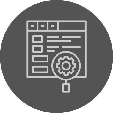 seo konsept simgesi, vektör illüstrasyonu basit tasarım