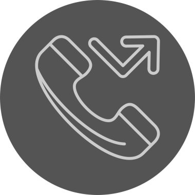 Cevapsız çağrı. Web simgesi basit illüstrasyon