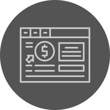 PPC web simgesi, basit illüstrasyon