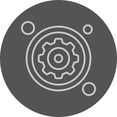 Ayarlar web simgesi basit illüstrasyon