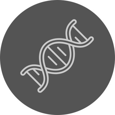 Beyaz arkaplanda DNA simgesi 