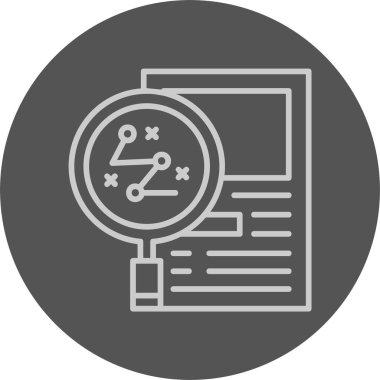 İş Stratejisi Web simgesi vektör illüstrasyonu 