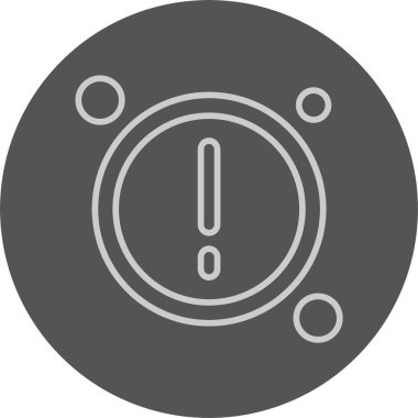 Beyaz arka planda izole dikkat simgesi 