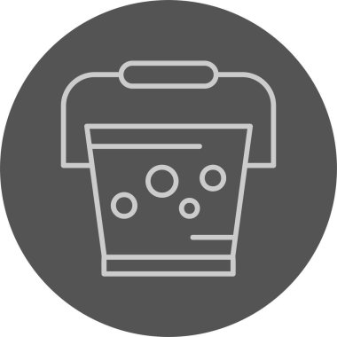 kova ağ simgesi basit illüstrasyon