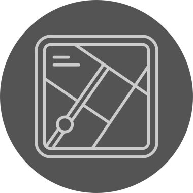 harita web simgesi basit illüstrasyon