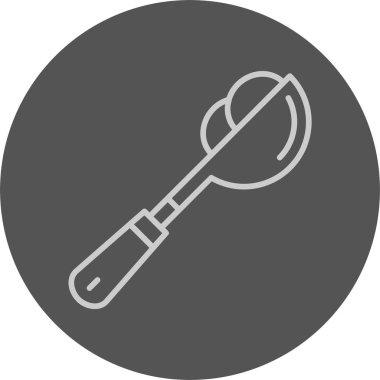 Kepçe ağ simgesi vektörü 