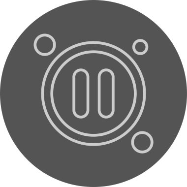 Web simgesini basit illüstrasyonla duraklat