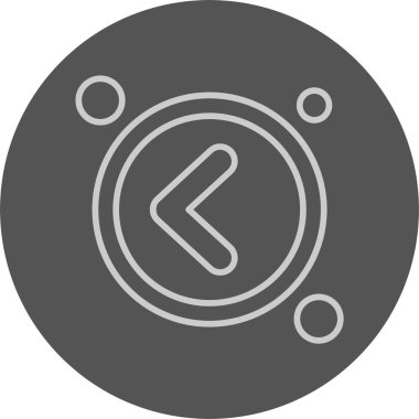 Navigasyon ok simgesi beyaza izole edildi 