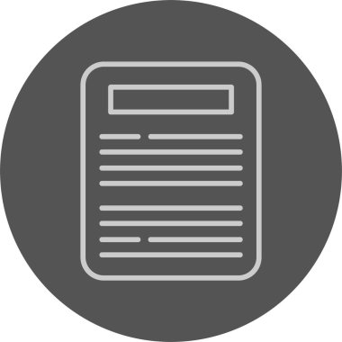 Belge web simgesi vektör illüstrasyonu yazılıyor