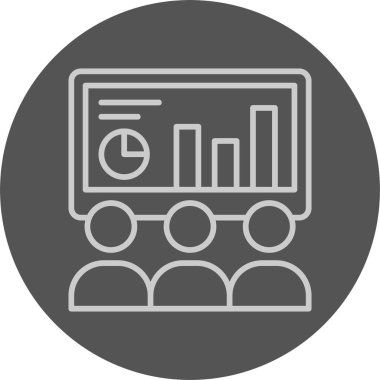 İş eğitim simgesi, renkli vektör 