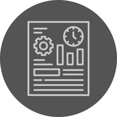 iş yönetimi simgesi, vektör illüstrasyonu