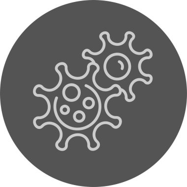 Virüs Web simgesi basit illüstrasyon