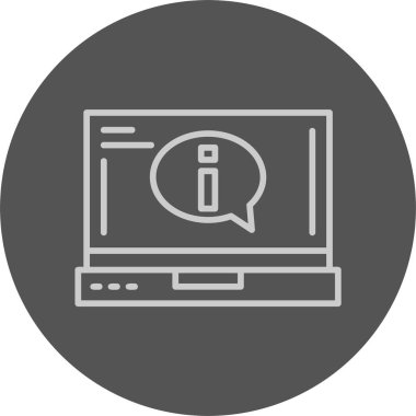 Information web icon simple illustration