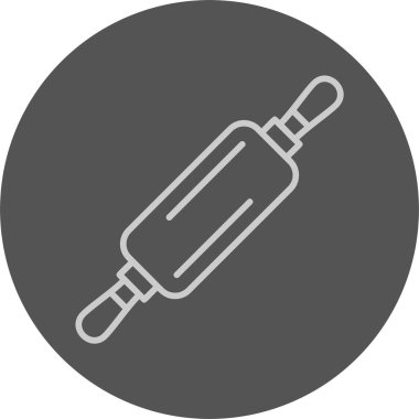 rulo pin web simgesi vektör illüstrasyonu