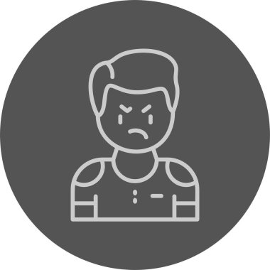 Onaylamıyorum. Web simgesi basit vektör illüstrasyonu