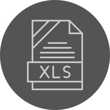 XLS Dosya Simgesi, Basit İllüstrasyon