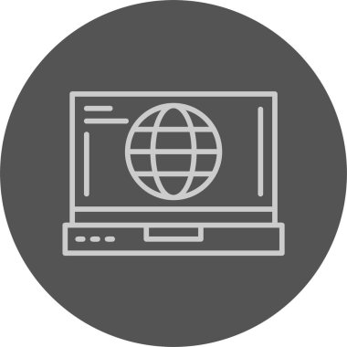 Eşsiz Dünya Küre vektör simgesi