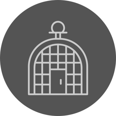 Kuş kafesi ağ simgesi vektörü 