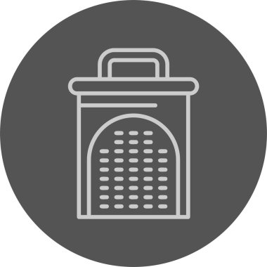 Grater araç simgesinin vektör illüstrasyonu