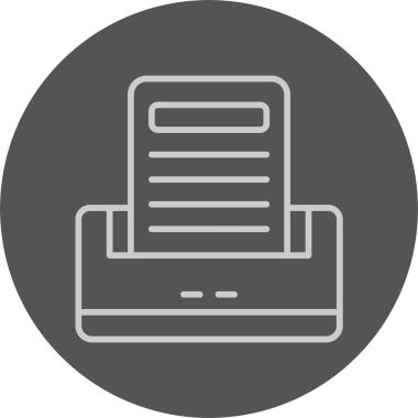 Basit illüstrasyon web simgesini yazdır