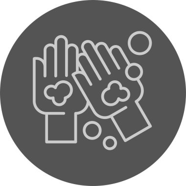 El yıkama ağ ikonu vektör illüstrasyonu