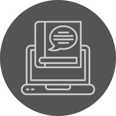 Çevrimiçi öğrenme platformu simgesi