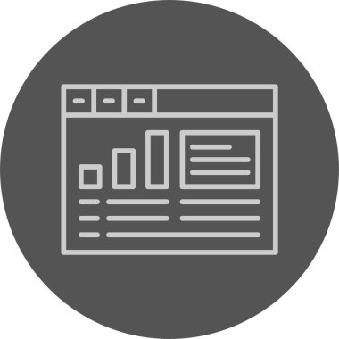 Web analytics vektör çizim