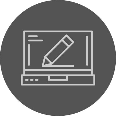 Web simgesini basit illüstrasyonla düzenle