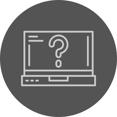 soru işareti simgesi, vektör illüstrasyonu 