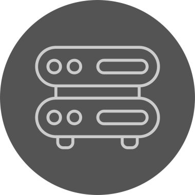 Sunucunun vektör evrensel simgesi 