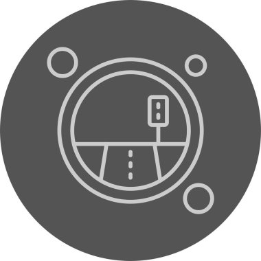 Beyaz arkaplanda trafik simgesi izole edildi 