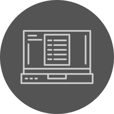 Liste. Web simgesi basit illüstrasyon