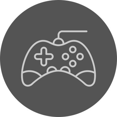 Video oyunu denetleyici simgesi, vektör illüstrasyonu