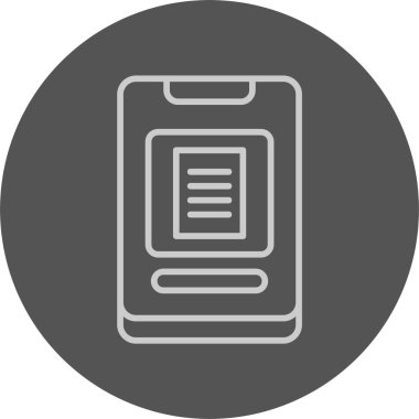 Eğitim uygulaması simgesi vektör illüstrasyonuName