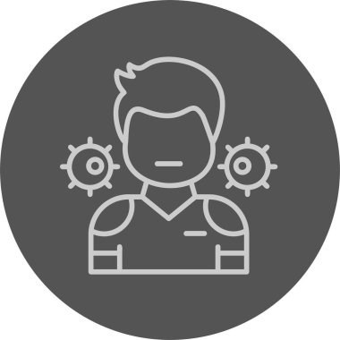 Beyaz Arkaplanda Hasta Kişiler Konsepti İzole Edildi 